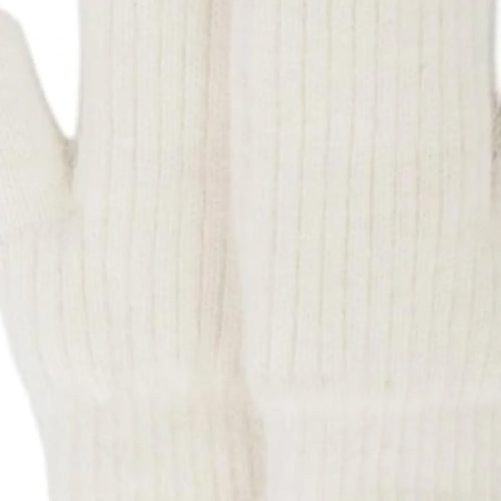 - Cozy white Knit Mittens